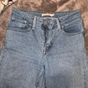 levi high rise skinny